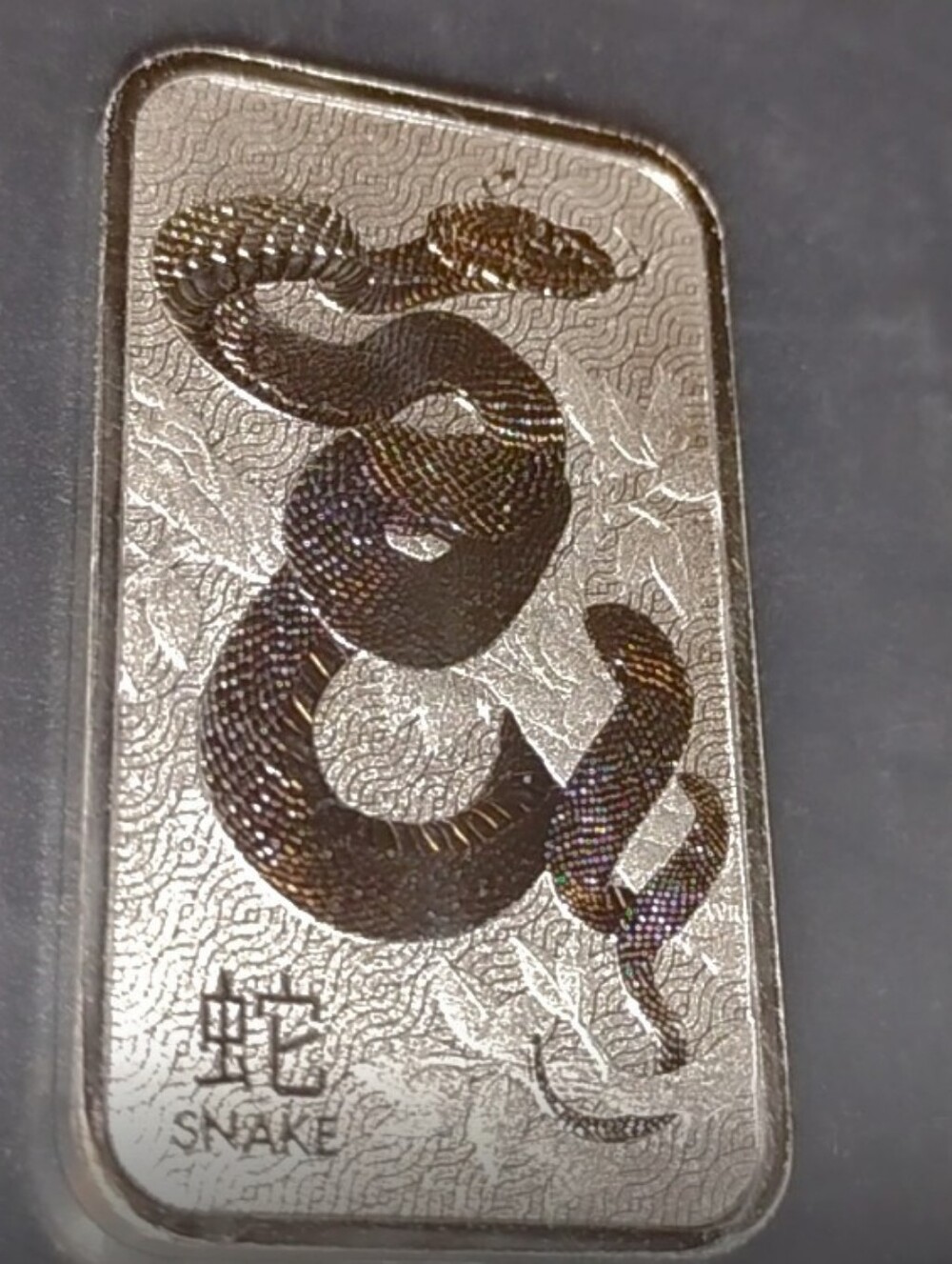 Silver Snake Reptile Decor Bar - Silver